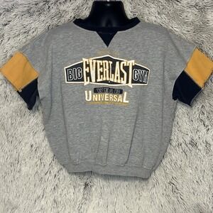 Vintage Everlast S/S Sweatshirt Mens XL Muscle Gym Workout Weightlifting 90s
